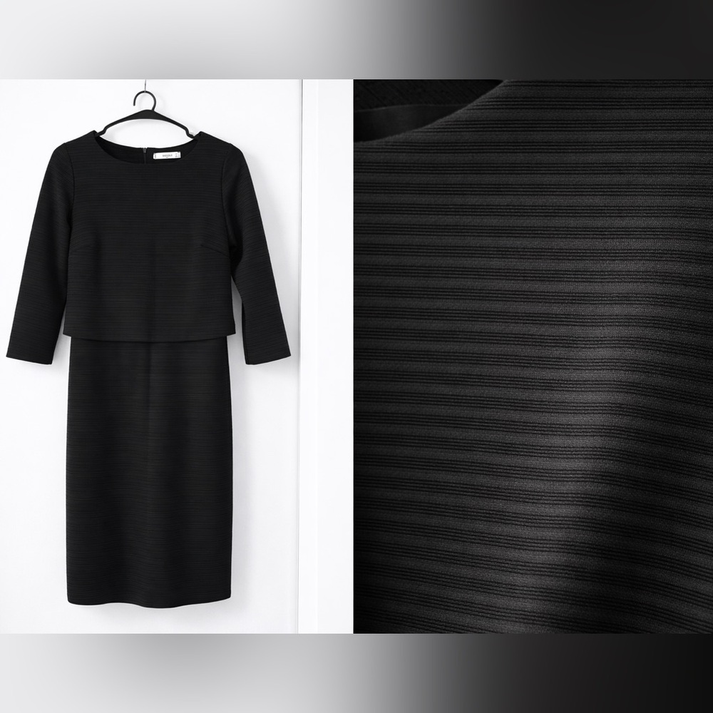 Mango Suit Textured Shift Dress